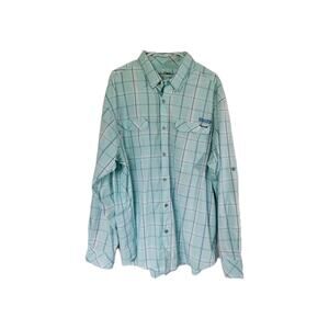 Fisherman Vented Button Up Mens Shirt 2XL Light Outdoor World Wide Sportsman